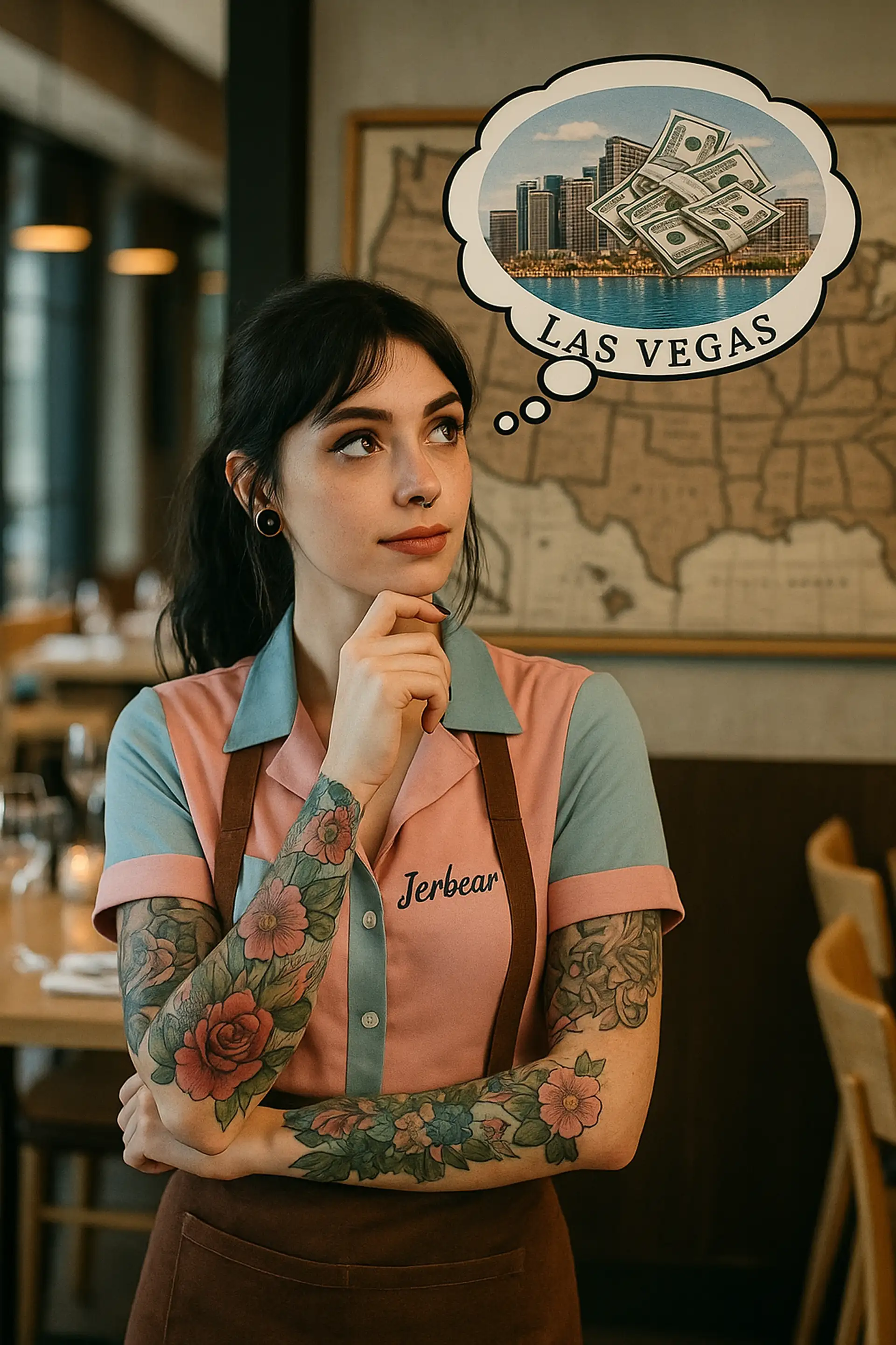 Best Cities For Restaurant Workers 2025 Las Vegas Waitress