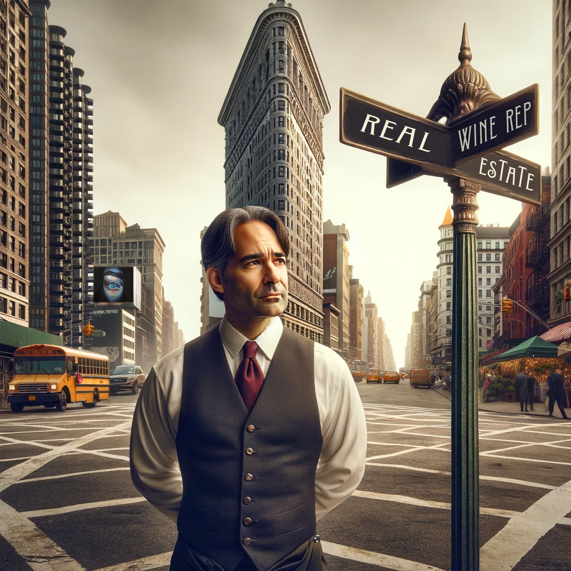 Man At Crossroads