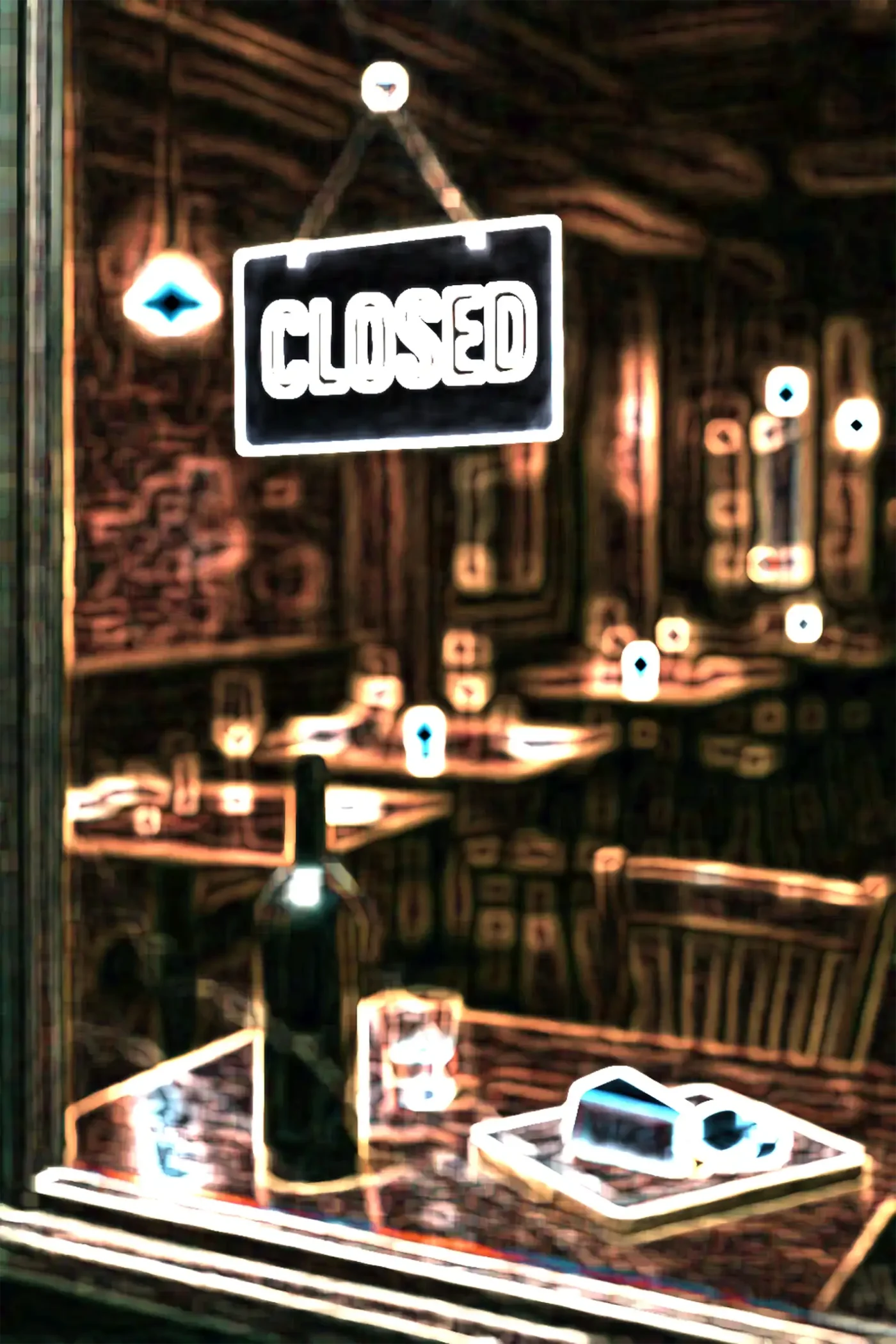The closing of a restaurant