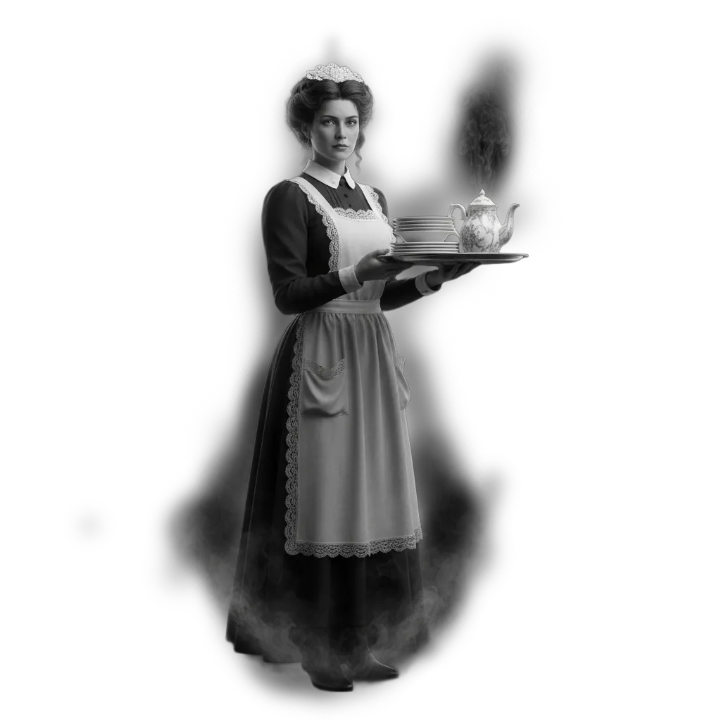 Ghost Waitress Serving drinks in a restaurant